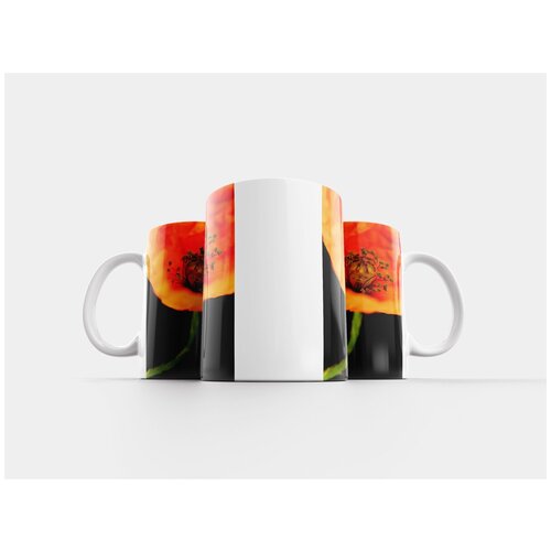 фото Кружка "цветок, мак, полевой мак" 320 мл lotsprints