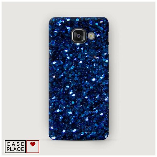 фото Чехол пластиковый samsung galaxy a5 2016 синие блестки рисунок case place
