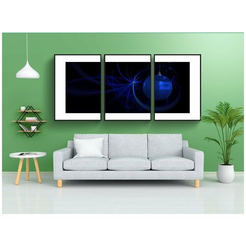 фото Набор модулных постеров для интерьера "рождество, абстрактный, задний план" 60x90 см. в тубусе, без рамки lotsprints