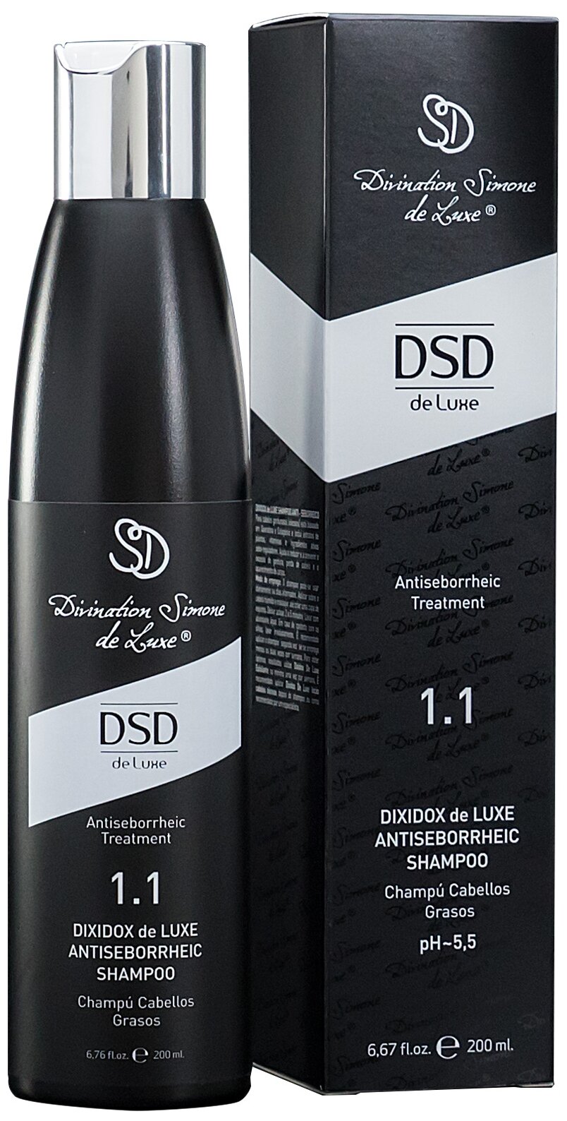 Divination Simone DeLuxe шампунь 1.1 Dixidox de Luxe Antiseborrheic Антисеборейный, 200 мл