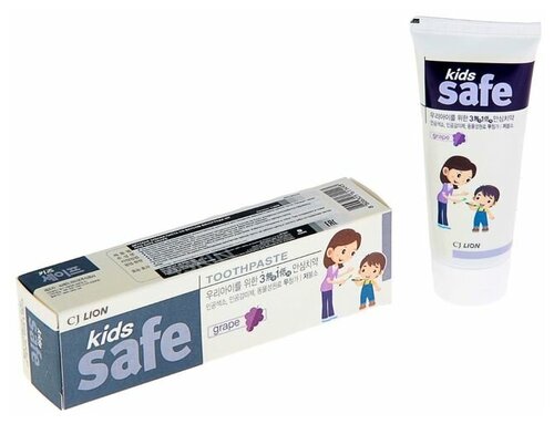 Зубная паста детская Kids safe, виноград, 90 г