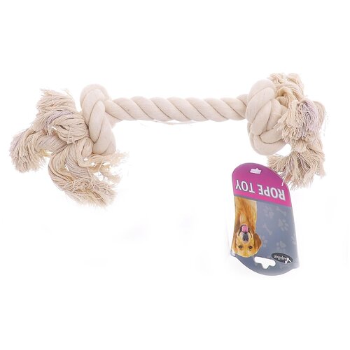 Papillon игрушка для собак канат с 2 узлами, хлопок, 25см (cotton flossy toy 2 knots)