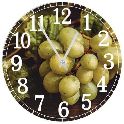 фото Svs настенные часы svs 3001313 kitchen виноград