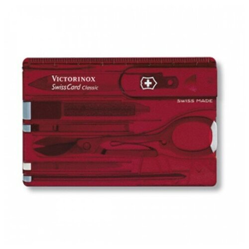 Швейцарская карточка Victorinox SwissCard, красная*