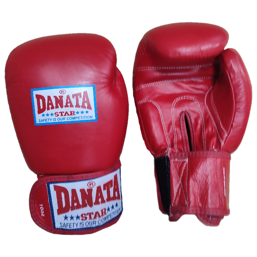 Боксерские перчатки из натуральной кожи Danata Star King Star 10 oz красные