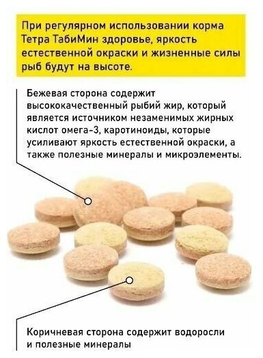 TetraTabletsTabiMin XL корм для всех видов донных рыб в виде крупных двухцветных таблеток 133 таб. - фото №8