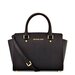 Сумка Женская Michael Kors Selma Кожаная Черная Medium 30S3GLMS2L Black