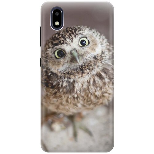 фото Ультратонкий силиконовый чехол-накладка для zte blade a3 2020 с принтом "удивленная сова" gosso