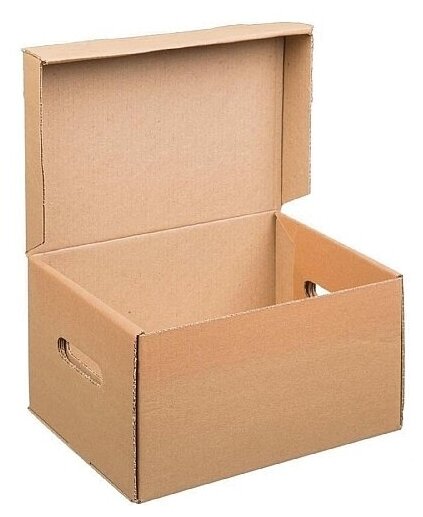 Коробка архивная с крышкой 33х23х23 см, 15 штук