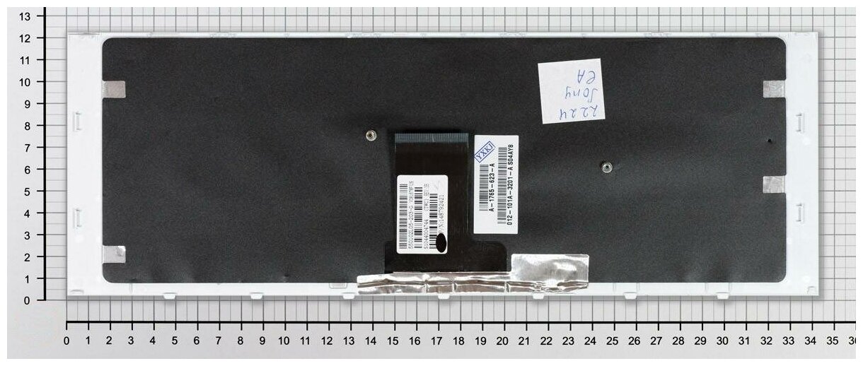 Клавиатура для ноутбука Sony Vaio VPCEA3AFX белая с рамкой