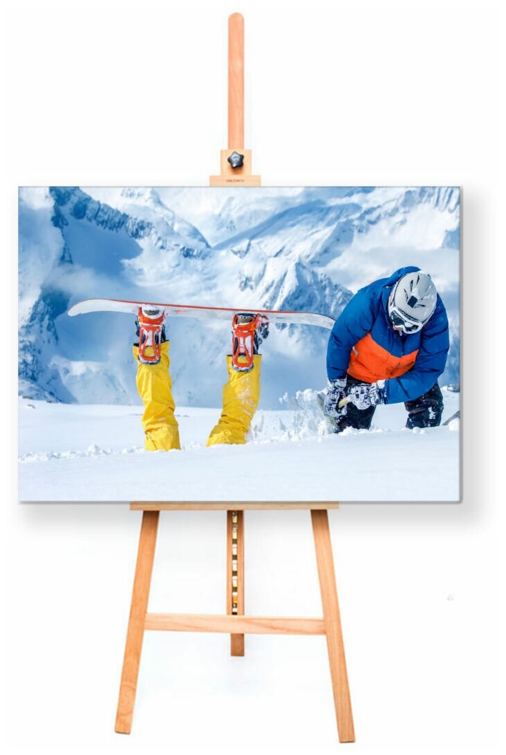 Интерьерная картина Coolpodarok Сноуборд Сноубордисты Голова в снегу