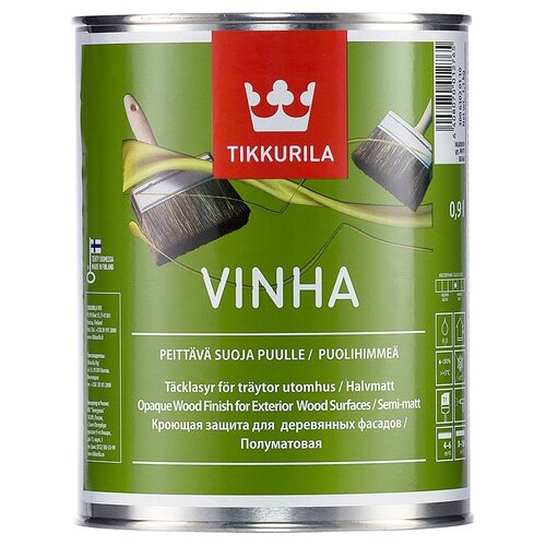 Полуматовый кроющий антисептик Tikkurila Vinha 0,9L (VC)