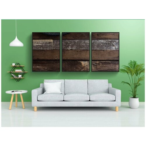 фото Набор модулных постеров для интерьера "помидор, задний план, деревянный" 60x90 см. в тубусе, без рамки lotsprints