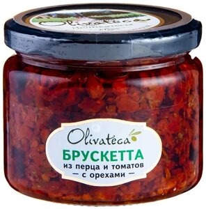 Брускетта OLIVATECA из перца и томатов с орехами, 290г