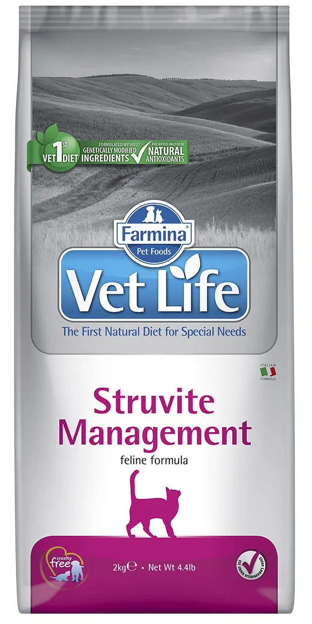 VET LIFE CAT MANAGEMENT STRUVITE/ВЕТ лайф КЭТ менеджмент струвит, 2 кг