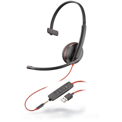 фото Plantronics blackwire c3215-a [209746-201] - гарнитура для компьютера usb-a, uc