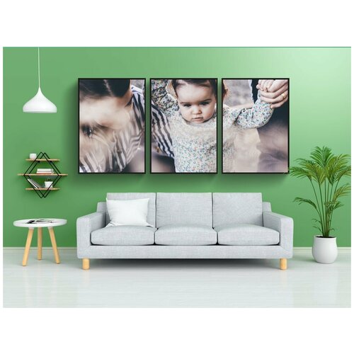 фото Набор модулных постеров для интерьера "люди, ребенок, милый" 60x90 см. в тубусе, без рамки lotsprints