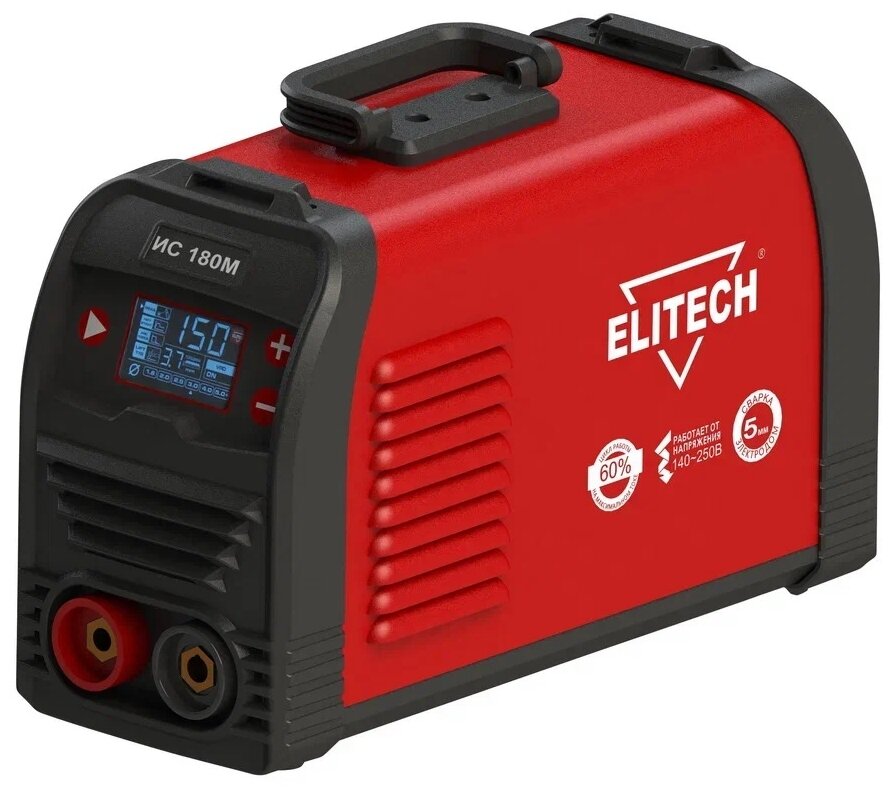 фото Сварочный аппарат инверторного типа ELITECH ИС 180М (E1703.016.00), TIG, MMA