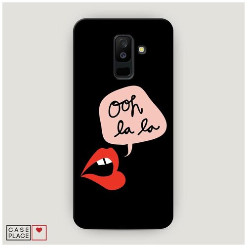 фото Чехол пластиковый samsung galaxy a6 plus ooh la la губы case place