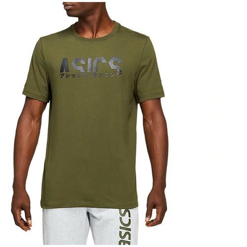 фото Футболка asics katakana graphic tee зеленый s 2031b912-300