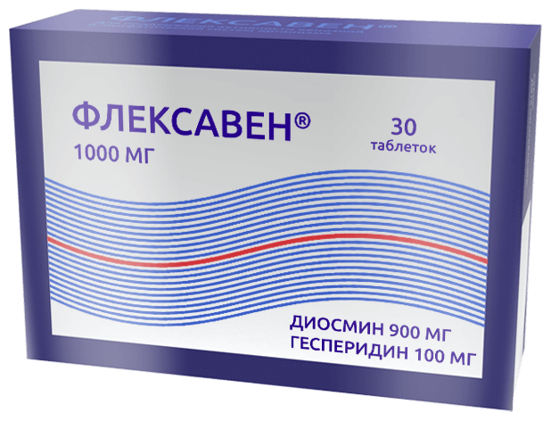 Флексавен таб., 1000 мг, 30 шт., 1 уп.