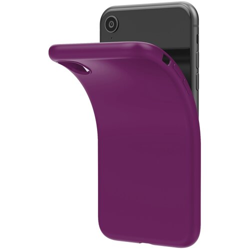 фото Чехол onzo "matt" для apple iphone xr, темный пурпурно-розовый,