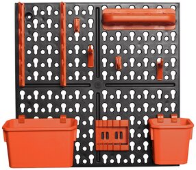 Панель инструментальная Blocker "Expert" с наполнением малая (черный/оранжевый), 32,6х10х32,6 см BR3