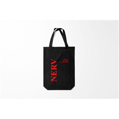 фото Сумка-шоппер / 31х42 см / аниме / евангелион nerv logo burnettie