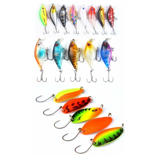 Форелевый набор Воблеры и блесны 18 штук 2430₽