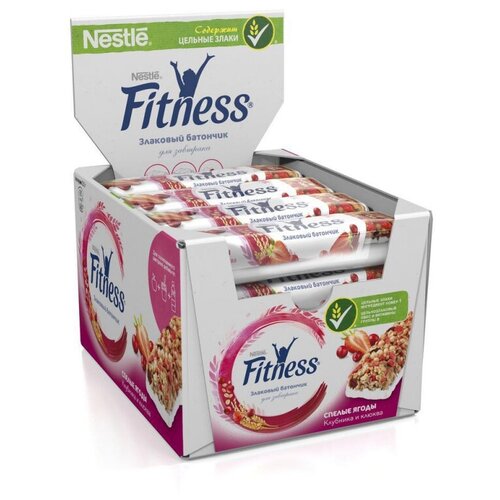 фото Батончик мюсли fitness злаковый,ягоды,витамины, 16штx23.5г/уп nestle fitness