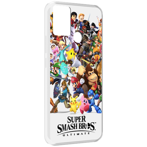 Чехол MyPads Super Smash Bros для Infinix Hot 11 Play задняя-панель-накладка-бампер