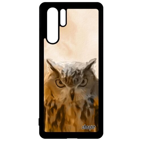 фото Чехол для // huawei p30 pro // "сова" хищник сыч, utaupia, серый