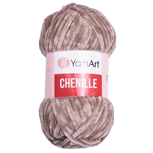 Пряжа YarnArt Chenille 554 (кофе с молоком) 5 шт.