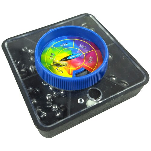 фото Набор грузил для рыбалки большой, квадратная банка тонар