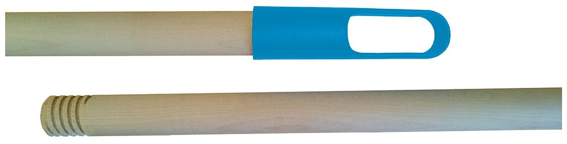 Рукоятка для швабры 120 см деревянная AZUR с еврорезьбой для любых типов щеток насадок и швабр