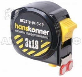 Рулетка Hanskonner 3 м. х 19 мм. HK2010-04-3-19