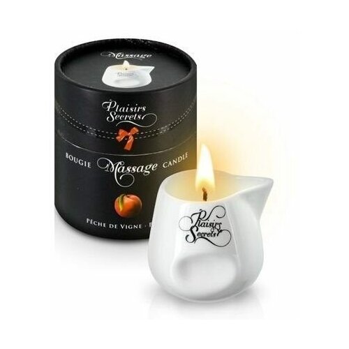 Массажная свеча с ароматом персика Bougie Massage Gourmande P? che - 80 мл.
