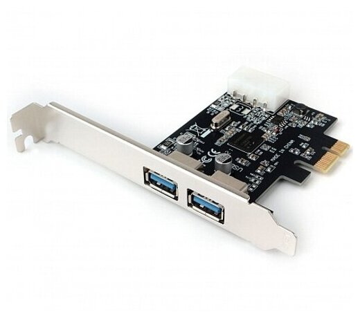 Контроллер USB3.0 Gembird SPCR-01 PCI-Express на 2 USB Af чипсет Renesas D720200AF1