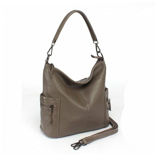 фото Сумка женская натуральная кожа gu 163-8319, 1отд+карм/пер, плечевой ремень, капучино 239659 аделия