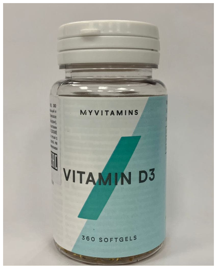Витамин D MyProtein Vitamin D3 2500 ME 360 капсул Великобритания 360 капсул