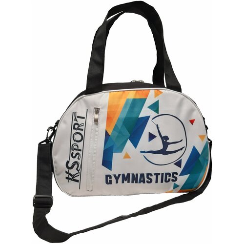 фото Сумка спортивная / дорожная ks sport gimnastics чёрная/голубая, женская ks design