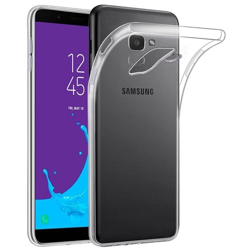 Чехол для Samsung J6 2018 силиконовый, прозрачный