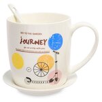 Кружка с ложкой Мое путешествие MUG-203/3 113-108698 - изображение