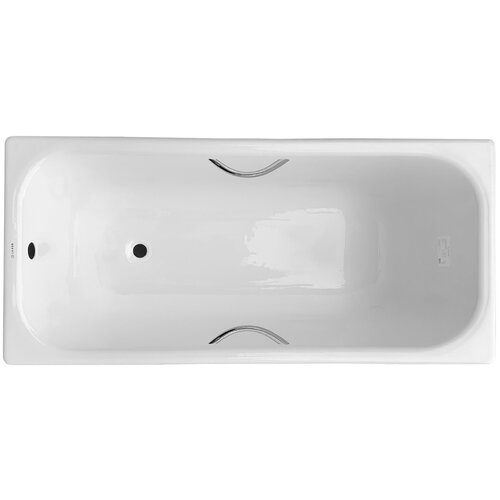 Ванна Luxus White, 160 x 75 см, Чугун, отверстия для ручек, LW160751