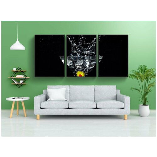 фото Набор модулных постеров для интерьера "мартини, коктейль, напиток" 60x90 см. в тубусе, без рамки lotsprints