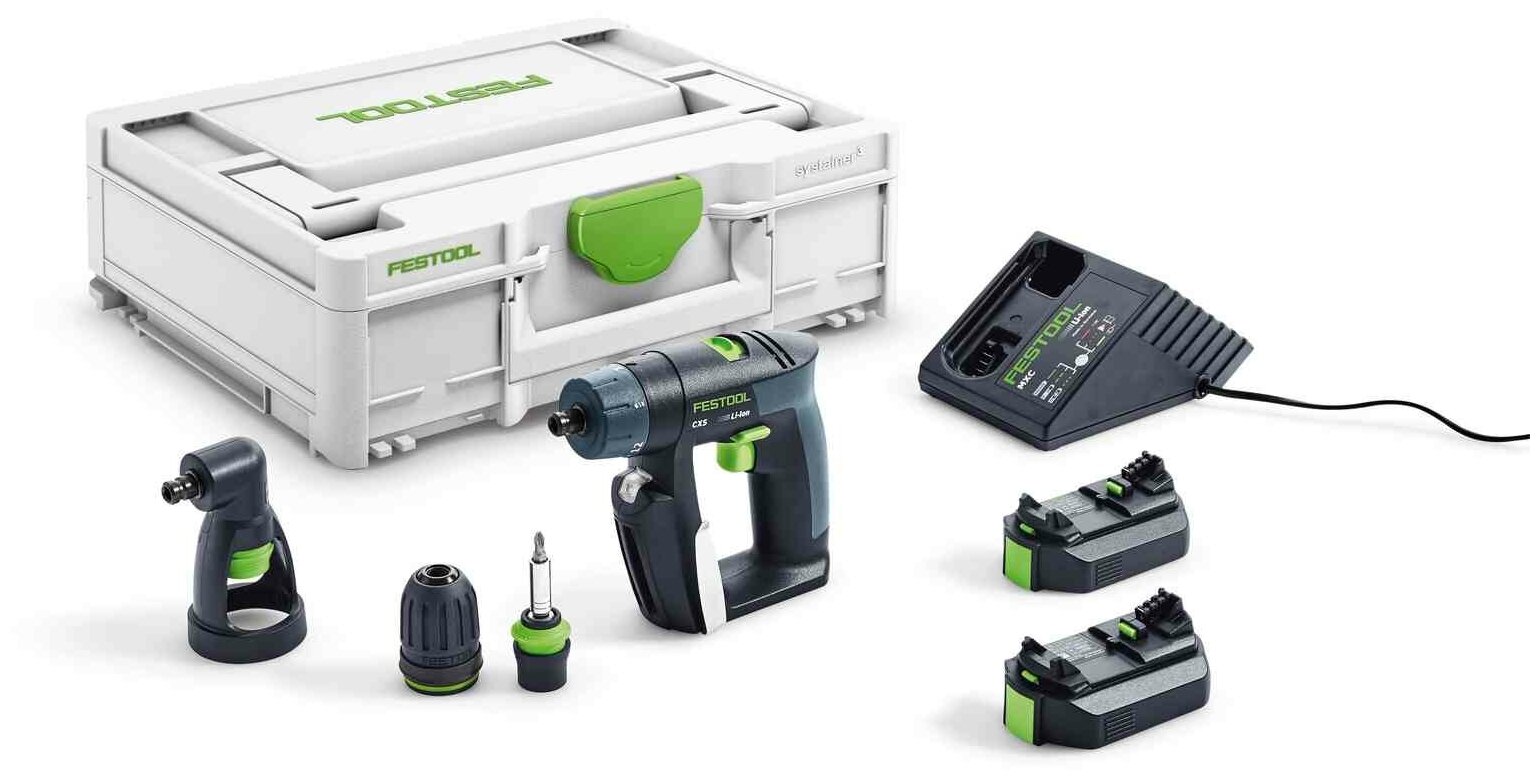 Аккумуляторная дрель-шуруповёрт Festool CXS 26-Set 576093