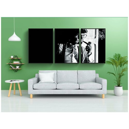 фото Набор модулных постеров для интерьера "загадочный, человек, фантазия" 60x90 см. в тубусе, без рамки lotsprints