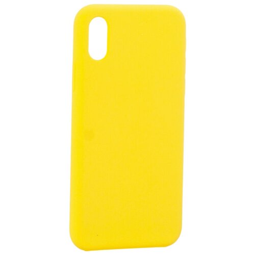 фото Чехол для iphone xs/ x (5.8") силиконовый mitrifon yellow желтый №55