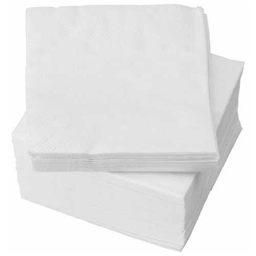 Салфетка белая 24х24 см, 48 упак (100 листов в уп)