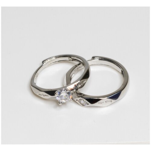 фото Парные кольца для женщин и мужчин(2шт.) кольца безразмерные для пар, украшения, бижутерия mr.sun